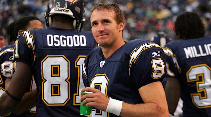 Chargers quarterback Drew Brees.